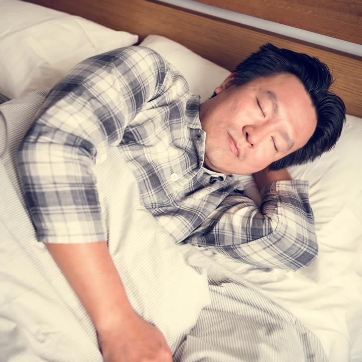 man sleeping